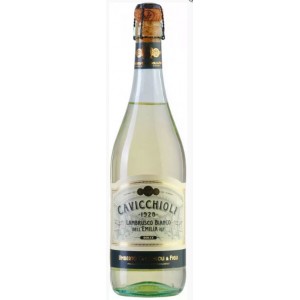 Вино ігристе GIV Cavicchioli Lambrusco Emilia Bianco Dolce, Біле, напівсолодке 0.75 л, 7.5% [8001900628051]