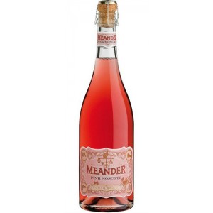 Вино ігристе Meander Pink Moscato, Рожеве, напівсолодке 0.75 л, 7.5% [6009814420824]