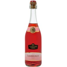 Вино игристое Италии Abbazia Lambrusco Frizzante / Аббация Ламбруско Фризанте, Розовое, Полусухое, 0.75 л