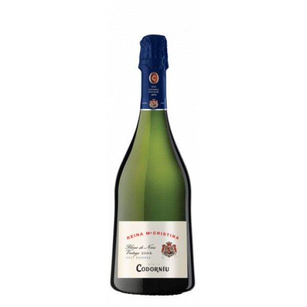 Вино ігристе Іспанії Codorniu Cava Reina Maria Сristina Blanc De Noir Brut, 11.5%, Біле, Сухе, 0.75 л