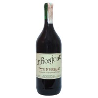 Вино Франції VIN DE PAYS/IGP DE L'HERAULT LE BONJOUR RED, Червоне, Сухе, 1л [3263286316006]