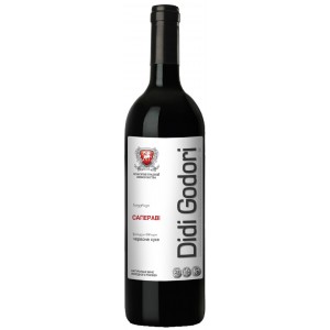 Вино Грузии Диди Годори вино Саперави, 12%, Червоне, Сухе, 0.75 л [4860021010282]
