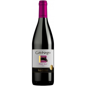 Вино Чилі Gato Negro Pinot Noir 13, 9%, Червоне, Сухе, 0.75 л [7804300137366]