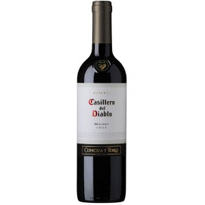 Вино Чили Casillero del Diablo Malbec / Казильеро дель Дьябло Мальбек, Червоне, Сухе, 0.75 л [7804320510187]