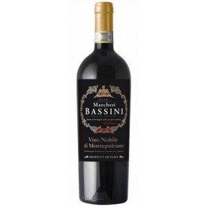 Вино Італії Marchesi Bassini Vino Nobile di Montepulciano DOCG, Toscana, 13.5%, Червоне, Сухе, 0.75 л. [8002153212325]