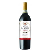 Вино Італії Marchesi Bassini Chianti Riserva DOCG, Toscana, 13, 0%, Червоне, Сухе, 0.75 л. [8002153216064]