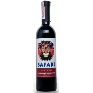 Вино Safari Cabernet Sauvignon, Червоне, сухе 0.75 л, 10 - 14% [4823069001810]