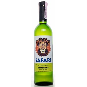 Вино Safari Chardonnay, Біле, сухе 0.75 л, 10 - 15% [4823069001827]