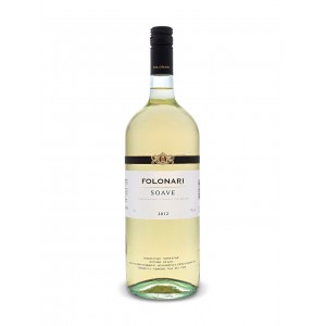 Вино Італії Folonari Soave 12%, Біле, Сухе, 0.75 л [8000140630015]