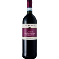 Вино Італії Manfredi Lange Dolcetto DOC, 13%, Червоне, Сухе, 0.75 л [8003895161001]