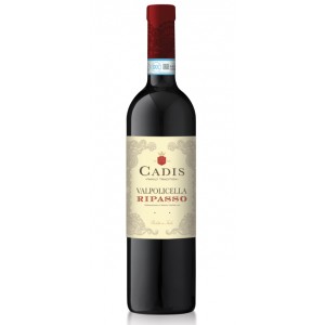 Вино Італії Cadis Valpolicella Ripasso DOC, 12%, Червоне, Сухе, 0.75 л [8006393305700]