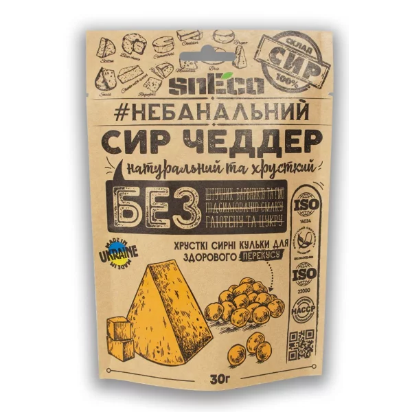 Сир сушений snEco «Чеддер»  30 г