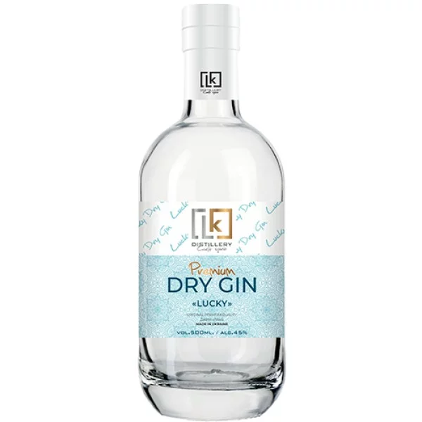 Джин LK Distillery, Lucky / ЛК Дістіллер, Щасливчик, 45%, 0.5 л