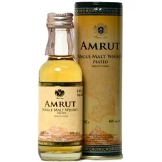 Віскі Amrut, Peated Indian / Амрут, Пітед Індіан, 46%, 0.05 л (в тубусі)
