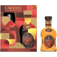 Віскі Cardhu / Карду, 12 років, 40%, 0.7 л + 2 склянки (под. наб.)