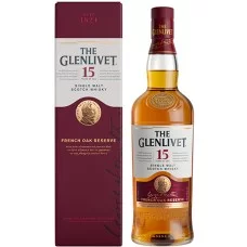 Віскі The Glenlivet / Гленлівет, 15 років, 40%, 0.7 л (в коробці)