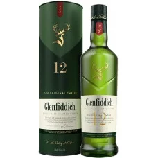 Віскі Glenfiddich / Гленфіддік, 12 років, 40%, 0.7 л (в тубусі)