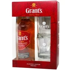 Віскі Grant's, Family Reserve / Грантс, Фемілі Резерв, 40%, 0.7 л + 2 бокала (под. наб.)