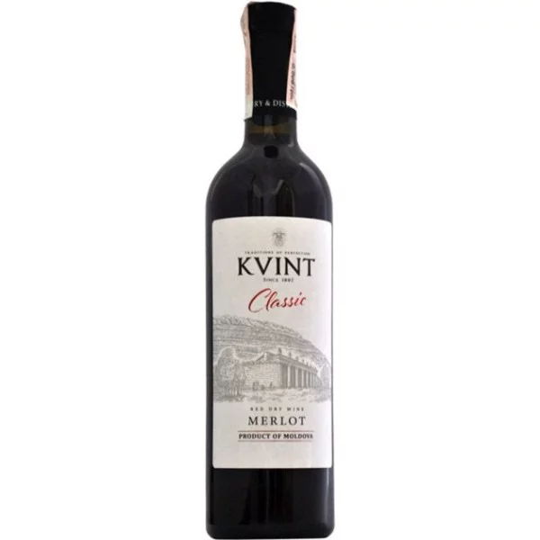 Вино Kvint Мерло червоне сухе 0.75 л 12.8%