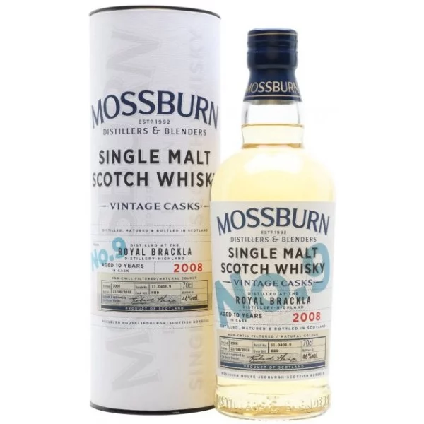 Віскі Mossburn, Vintage Casks No.9 / Моссберн, Вінтаж Каск, 46%, 0.7 л (в тубусі)