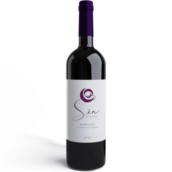 Вино Франції Sîn Rouge, Cabernet Sauvignon, Bordeaux AOC червоне сухе 0.75 л 12.5%