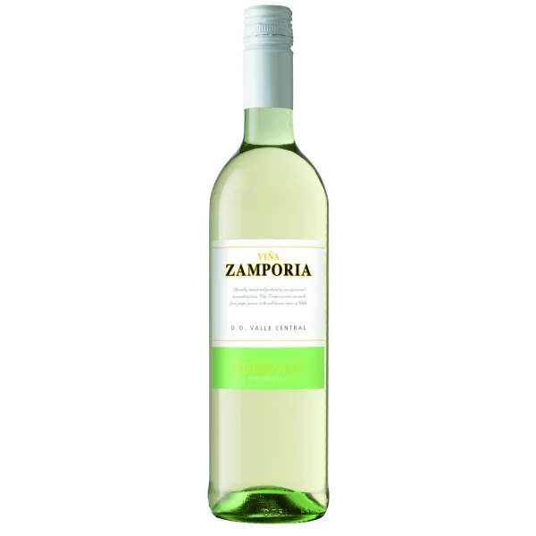 Вино  Чилі  Vina Zamporia Chardonnay, Valle Central DO, 13.5%, Біле, Сухе, 0.75 л