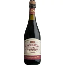 Вино ігристе GIV Cavicchioli Lambrusco Emilia Rosso Dolce, Червоне, напівсолодке 0.75 л, 7.5%