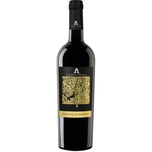 Вино Італії Masseria Pietrosa Primitivo di Maduria DOP, 2015, Puglia, 14, 0%, Червоне, Сухе, 0.75 л.