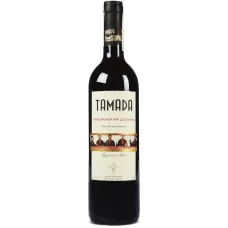 Вино Грузії Тамада Алазанська Долина 12%, Червоне, Напівсолодке, 0.75 л