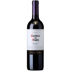 Вино Чилі ВКТ Casillero del Diablo Merlot Reserva, 12%, Червоне, Сухе, 0.75 л