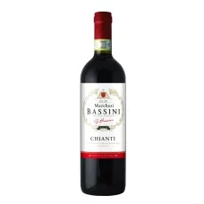 Вино Італії Marchesi Bassini Chianti DOCG, Toscana, 12, 0%, Червоне, Сухе, 0.75 л.