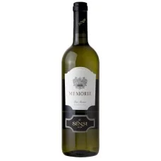 Вино Італії Sensi Memorie 12.5%, Біле, Сухе, 0.75 л