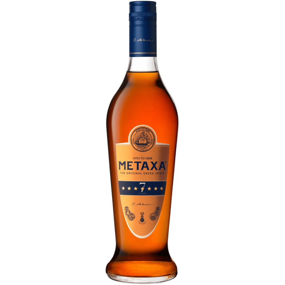 Бренді Греції Metaxa / Метакса, 7 зірок, 40%, 0.7 л - самовивіз у