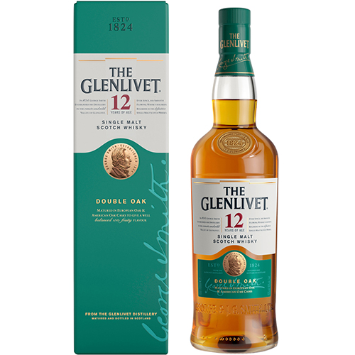 Виски Шотландии The Glenlivet / Гленливет, 12 лет, 40%, 0.7 л (под
